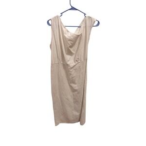 Sleeveless Midi Dress Casual Summer Dress Neutral Color Size‎ Unknown